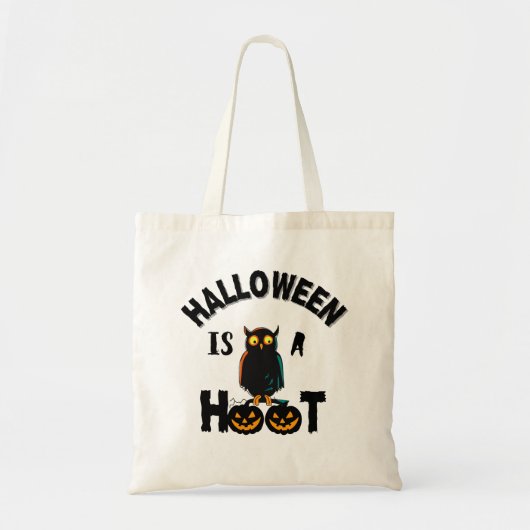 Halloween is een hete enge uil en pompoenen tote bag (Voorkant)