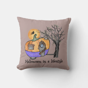 Halloween is een levensstijl Camper Aanhangwag Kussen