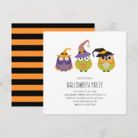 Halloween is een uil. Grappig kinder kostumefeest.