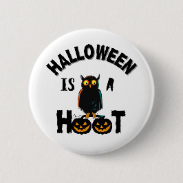 Halloween is een warm seizoen ronde button 5,7 cm