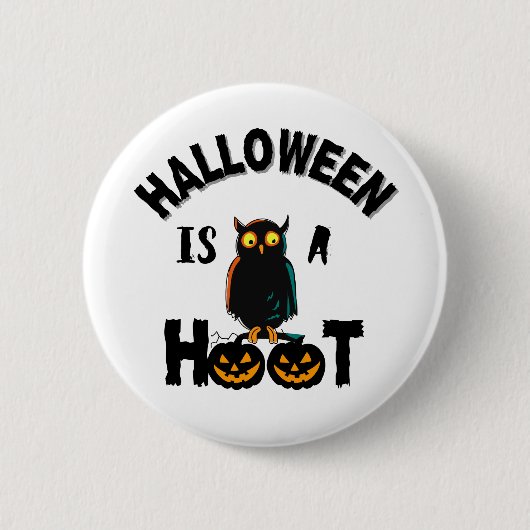 Halloween is een warm seizoen ronde button 5,7 cm (Voorkant)
