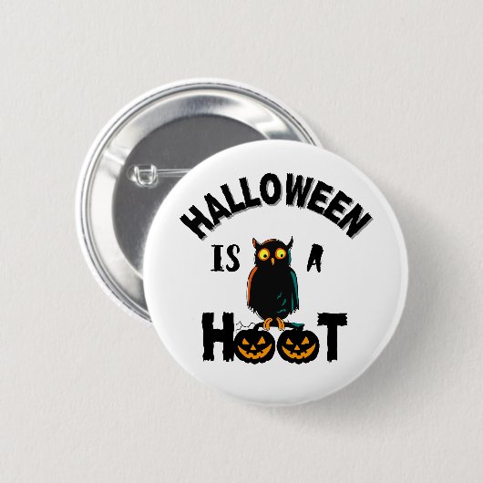 Halloween is een warm seizoen ronde button 5,7 cm (Voorkant /achterkant)