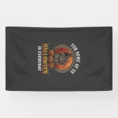 Halloween Is Elke Dag Monster Hand Grafsteen Pompo Spandoek (Horizontaal)