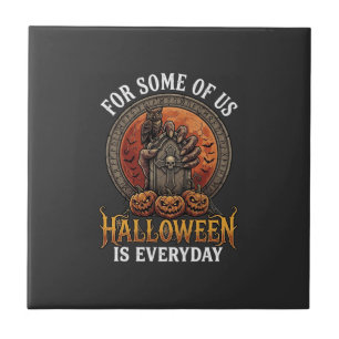 Halloween Is Elke Dag Monster Hand Grafsteen Pompo Tegeltje