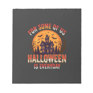 Halloween Is Elke Dag Spokenhuis Vintage Grafisch Notitieblok