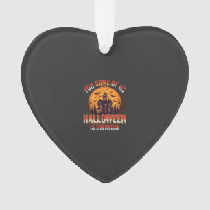 Halloween Is Elke Dag Spokenhuis Vintage Grafisch Ornament