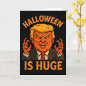 Halloween is enorm  kaart (Gele Bloem)