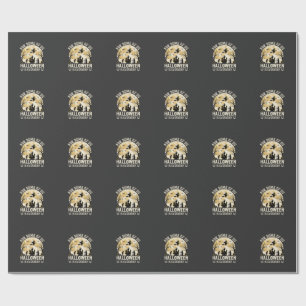 Halloween Is Everyday Geheime maan Heks Silhouet Cadeaupapier