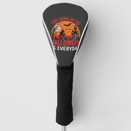 Halloween Is Everyday Heks Geest Huis Golfheadcover (Voorkant)