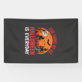 Halloween Is Everyday Heks Heksenhuis Spandoek (Horizontaal)