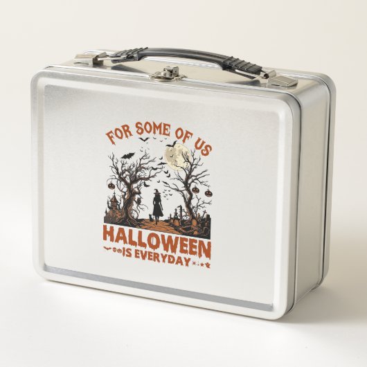 Halloween Is Everyday Heks Silhouet Volle Maan G (Voorkant)