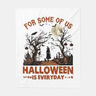 Halloween Is Everyday Heks Silhouet Volle Maan G Fleece Deken