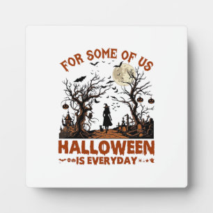 Halloween Is Everyday Heks Silhouet Volle Maan G Fotoplaat