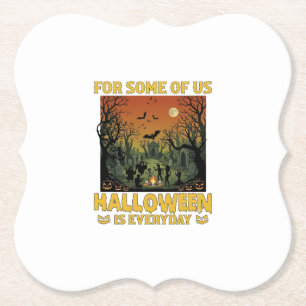 Halloween Is Everyday Kerkhof Zombies Vuurkorf Pu Kartonnen Onderzetters