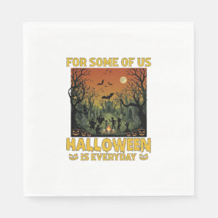 Halloween Is Everyday Kerkhof Zombies Vuurkorf Pu Servet