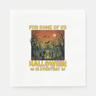 Halloween Is Everyday Kerkhof Zombies Vuurkorf Pu Servet