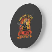 Halloween Is Everyday Spoken Huis Retro Grote Klok (Hoek)