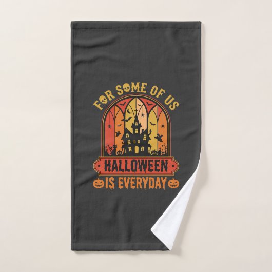 Halloween Is Everyday Spoken Huis Retro Handdoek (Handdoek)