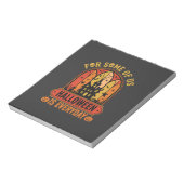 Halloween Is Everyday Spoken Huis Retro Notitieblok (Linkerzijde)