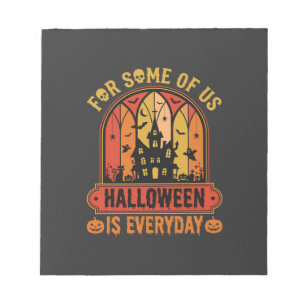 Halloween Is Everyday Spoken Huis Retro Notitieblok