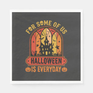 Halloween Is Everyday Spoken Huis Retro Servet