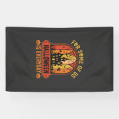 Halloween Is Everyday Spoken Huis Retro Spandoek (Horizontaal)