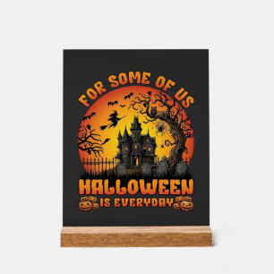 Halloween Is Everyday Spokenhuis Heks Maan_1 Acryl Bord