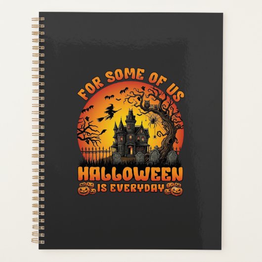 Halloween Is Everyday Spokenhuis Heks Maan_1 Planner (Voorkant)