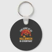 Halloween Is Everyday Spooky Kerkhof Maan Sleutelhanger (Voorkant)
