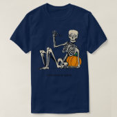Halloween is Good and Life Pumpkin Skeleton Hallow T-shirt (Design voorkant)