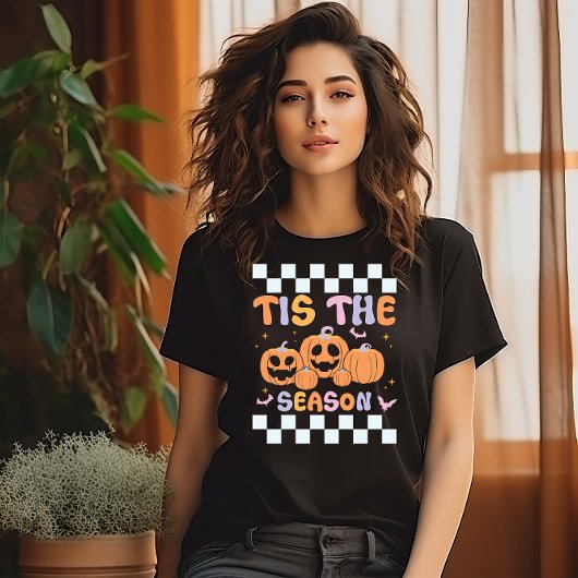 HALLOWEEN IS HET SEIZOEN GRIEZELIGE POMPOENEN T-SHIRT