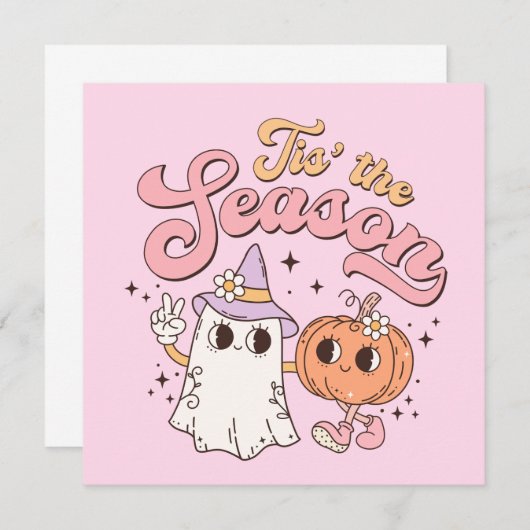 Halloween is het seizoen kaart (Voorkant / Achterkant)