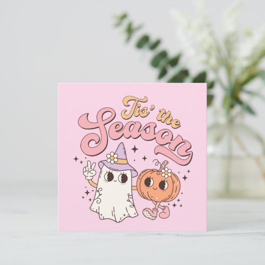 Halloween is het seizoen kaart (Staand voorkant)