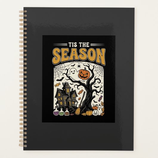 Halloween Is Het Seizoen Spookhuis Ontwerp_1 Planner (Voorkant)