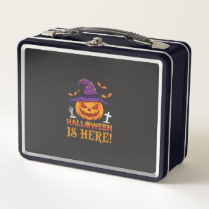 Halloween Is Hier Heks Pompoen Vector