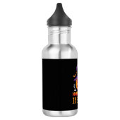 Halloween Is Hier Heks Pompoen Vector Waterfles (Links)