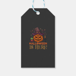Halloween Is Hier Pompoen Heksenhoed Magische Kete Cadeaulabel