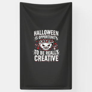 Halloween Is Kansen Creatief Citaatontwerp Spandoek