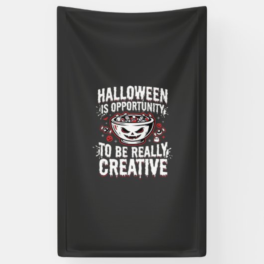 Halloween Is Kansen Creatief Citaatontwerp Spandoek (Verticaal)