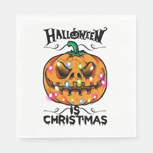 Halloween is Kerstmis Servet (Voorkant)