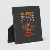 Halloween Is Levensstijl Geannuleerd Kasteel Sched Fotoplaat (Voorkant)