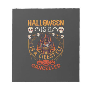 Halloween Is Levensstijl Geannuleerd Kasteel Sched Notitieblok