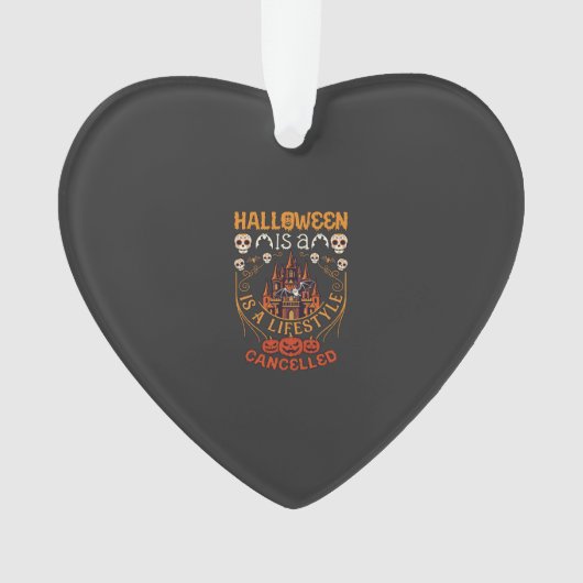 Halloween Is Levensstijl Geannuleerd Kasteel Sched Ornament (voorkant)