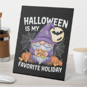 Halloween is mijn favoriete vakantie pompoen Snoep Reclamebord Met Voetstuk (Insitu)