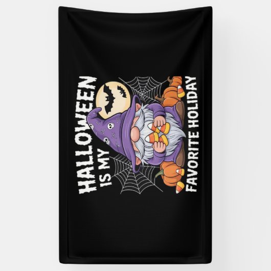Halloween is mijn favoriete vakantie pompoen Snoep Spandoek (Verticaal)