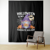 Halloween is mijn favoriete vakantie pompoen Snoep Wandkleed (In situ)