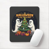 Halloween is mijn kerst grappige geest kerstman muismat (Met muis)