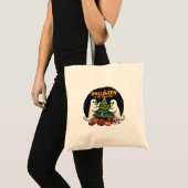 Halloween is mijn kerst grappige geest kerstman tote bag (Voorkant (product))