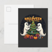 Halloween is mijn Kerstmis Grappige Geest Xmas Ker Aankondigingskaart (Voorkant / Achterkant)
