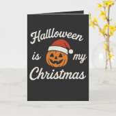Halloween is mijn Kerstmis Kaart (Gele Bloem)